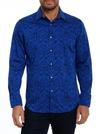 Robert Graham Highland Long Sleeve Button Down Shirt Big In Navy