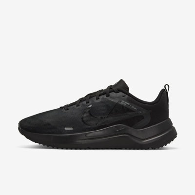 Nike Women's Downshifter 12 Road Running Shoes In Black/ Black/ Grey