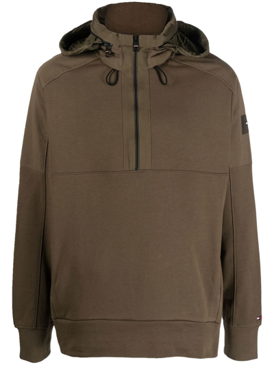 Tommy Hilfiger Short-zip Hooded Jacket In Grün