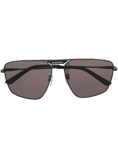 Balenciaga Square-frame Tinted Sunglasses In Black