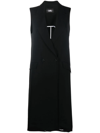 Karl Lagerfeld Peak-lapels Double-breasted Vest In Schwarz