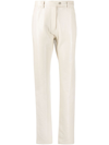 Courrèges Off-white Slim-fit Trousers In Neutrals