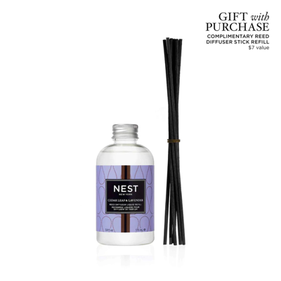 Nest New York Cedar Leaf & Lavender Reed Diffuser Liquid Refill, 9 Fl oz 175 ml