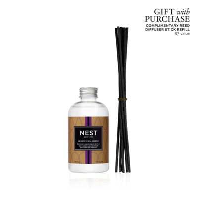 Nest New York Moroccan Amber Reed Diffuser Liquid Refill, 9 Fl oz 175 ml