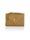 Saint Laurent Medium Envelope Monogram Matelassé Leather Shoulder Bag In Golden