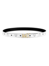 Balenciaga Logo Belt In White