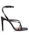 Schutz Women's Bari Patent Leather Strappy Sandals In Black