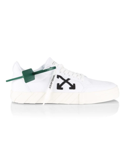 Off-white Low Vulcanized Leather Sneakers In White