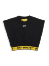 OFF-WHITE LITTLE GIRL'S & GIRL'S LOGO INDUSTRIAL CROP T-SHIRT