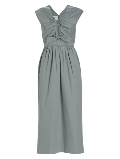 tove green dress TOVE Exclusive Evie Asymmetric Jersey Maxi Dress in Green