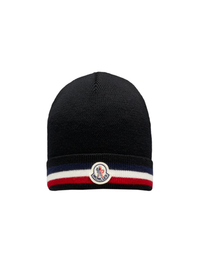 Moncler Archivio Knit Hat In Navy