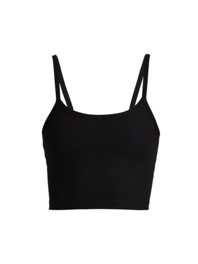 Year Of Ours Ribbed Bralette Tank Top In Black