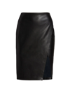 ALICE AND OLIVIA WOMEN'S SIOBHAN FAUX LEATHER MIDI-SKIRT