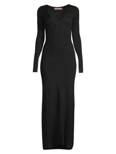 chinese dress ladies Bec & Bridge Valentine Long Sleeve Mini Dress Black (For Hire) – EKOLUV main image 1