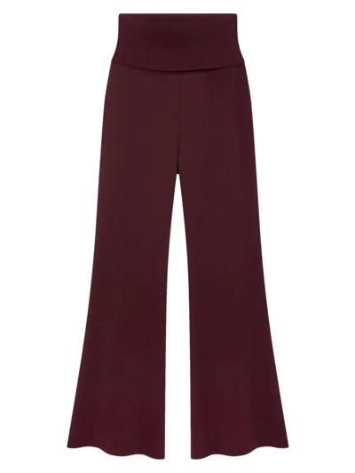 Stella Mccartney Knit Scallop-trim Pants In Maple