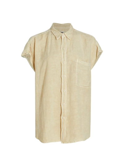 Nsf Zuri Button-front Shirt In Pigment Flour