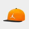 Nike Jordan Pro Jumpman Snapback Hat In Taxi/black/black/white