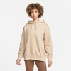 Nike Women's Sportswear Essential Collection Fleece Hoodie In Sanddrift/white