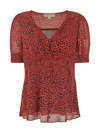 Michael Michael Kors Crimson Blouse In Red