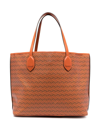 Delage Check-print Shoulder Bag In Orange