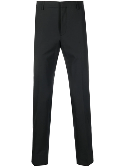 Prada Cropped Tailored Trousers In Green
