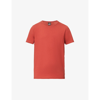 Oscar Jacobson Kyran Crewneck Stretch-cotton T-shirt In Red Manuka