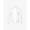 Corneliani Long-sleeve Stretch-cotton Shirt In White