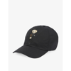 Ralph Lauren Bear-embroidered Cotton Baseball Cap In Polo Black
