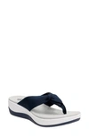 Clarks Collections Women's Arla Glison Flip-flops Women's Shoes In Blue Fabric