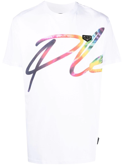 Philipp Plein Logo-print Detail T-shirt In Weiss