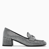 PRADA CRYSTAL PRADA HOLIDAY HEELED LOAFERS