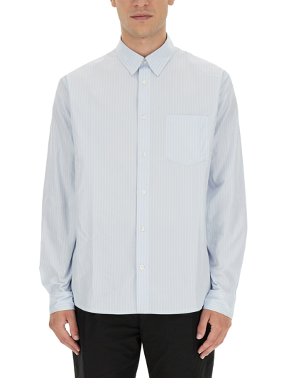 Apc A.p.c. Shirt "clement" In Azure