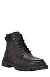 Calvin Klein Men's Trophy Lug Moc Toe Lace Up Boots Men's Shoes In Black