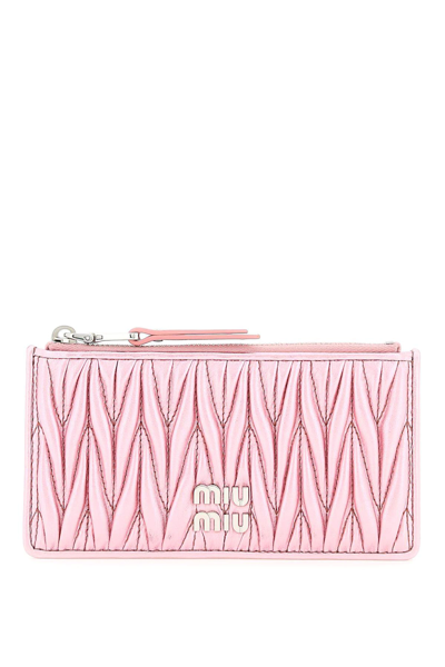 Miu Miu Matellassé Nappa Leather Cardholder