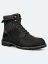 Reserved Footwear Men's Vector Leather Work Boots In Black