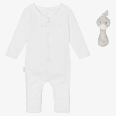Bam Bam Ivory Babysuit & Soft Toy Gift Set