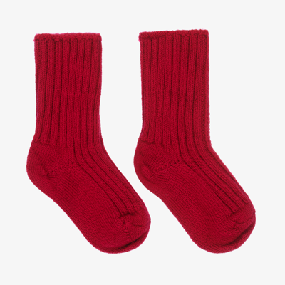Joha Red Thermal Wool Socks