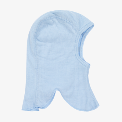 Joha Blue Merino Wool Balaclava In Blue