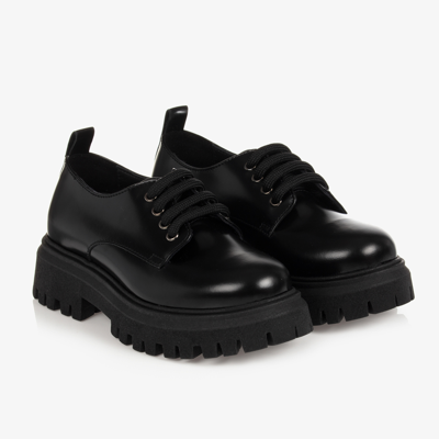 Dolce & Gabbana Teen Boys Black Lace-up Shoes