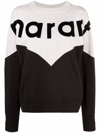 Isabel Marant Étoile Isabel Marant Etoile Women Two-tone Cotton Blend Houston Sweatshirt In Black
