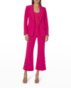 Milly Avery Single-breasted Blazer In Fuchsia