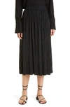 Samsã¸e Samsã¸e Uma Pleated Midi Skirt In Black