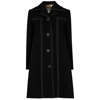 BOUTIQUE MOSCHINO BLACK WOOL-BLEND COAT