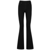 Spanx High-rise Flared Jeans In Black