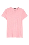 Atm Anthony Thomas Melillo Schoolboy Cotton Crewneck T-shirt In Ballet Pink