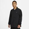 Nike Authentics Logo-embroidered Shell Coach Jacket In Black