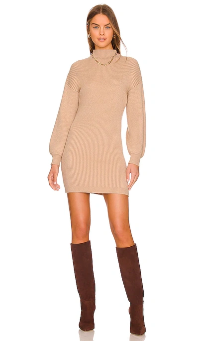 Line & Dot Ottoman Dress In Brown | ModeSens