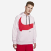 Nike Therma-fit Men's Pullover Fitness Hoodie In Pink
