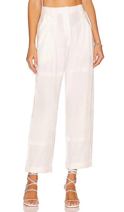 Just Bee Queen Kai Trouser In Ivory