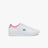 Lacoste Juniors' Carnaby Synthetic Color-pop Sneakers - 3 In White